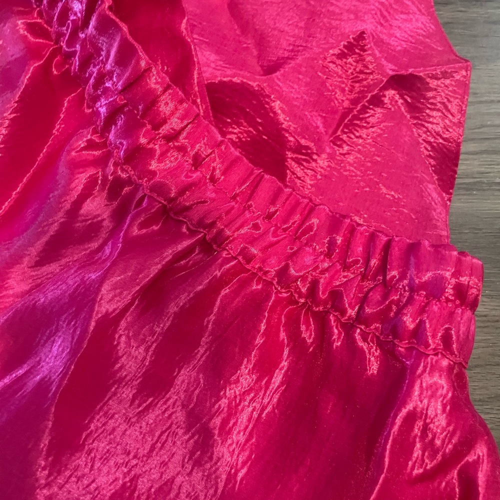 Fuchsia High Waisted Shorts - Picture 5 of 5